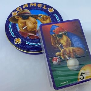 Camel brand playing cards and coasters